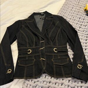 BISOU BISOU jean jacket denim Womens M